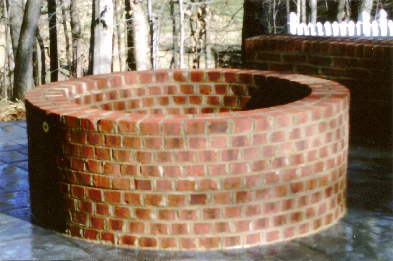 Custom fire pit construction