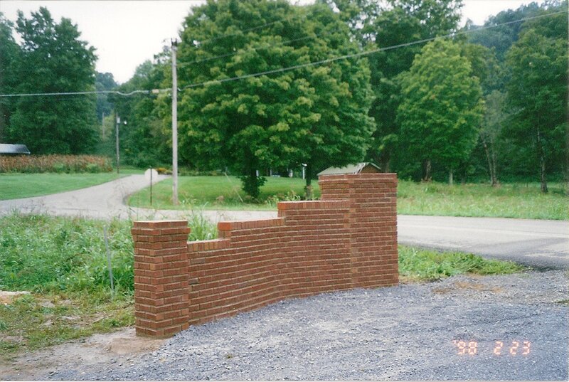 Mailbox masonry work