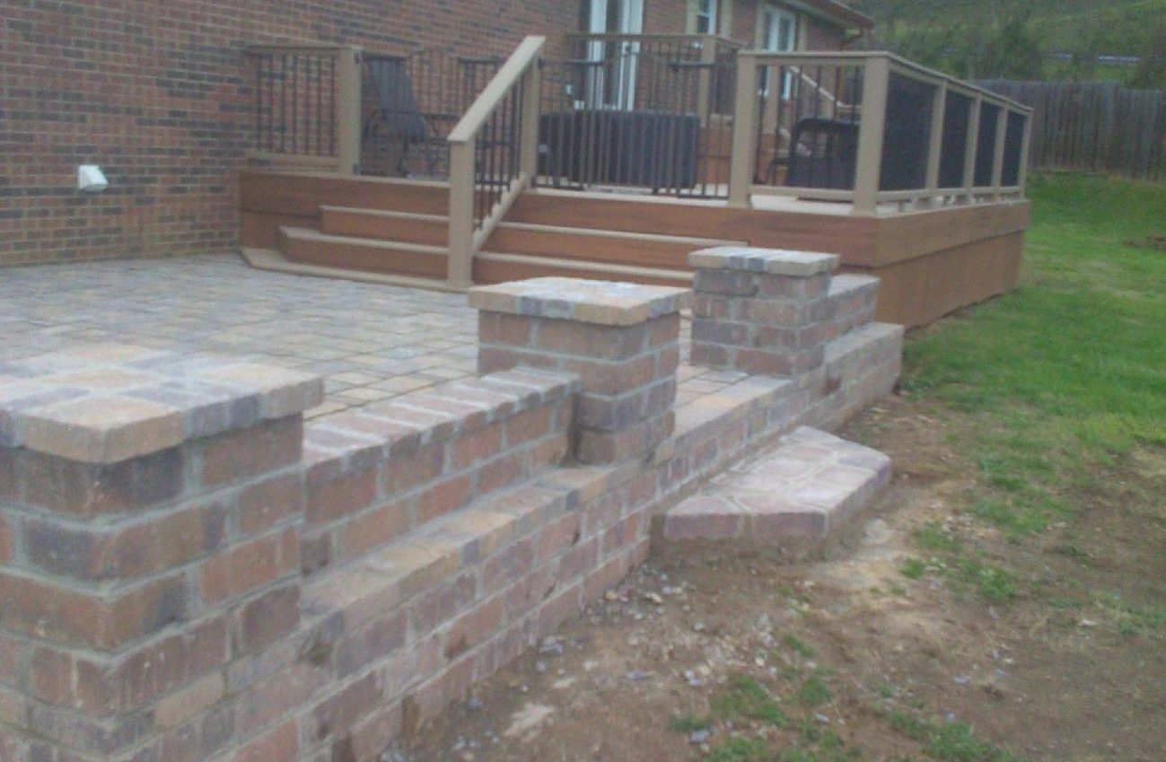 Stone patio design