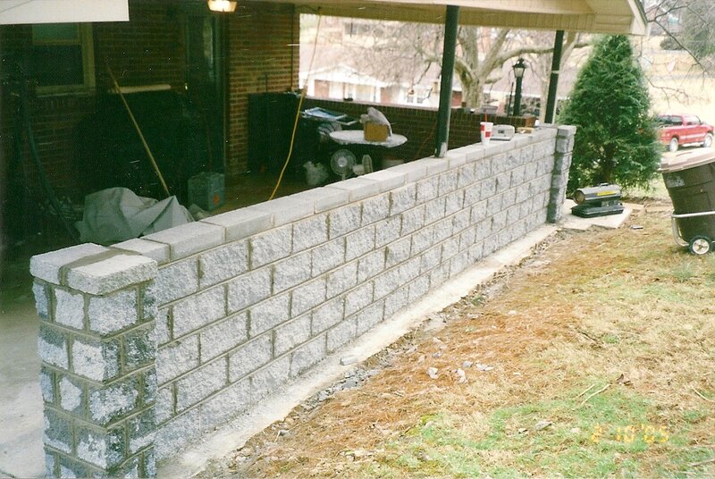 Custom retaining wall